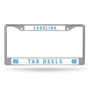 North Carolina Tar Heels License Plate Frame Chrome - Rico Industries