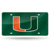 Miami Hurricanes License Plate Laser Cut Green - Rico Industries