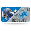 Detroit Lions License Plate Metal Split Design - Rico Industries