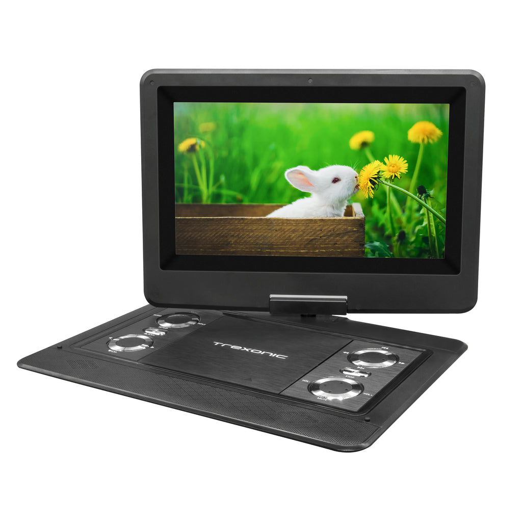 Trexonic  Portable TV+DVD Player with Color TFT LED Screen and USB/HD/AV Inputs