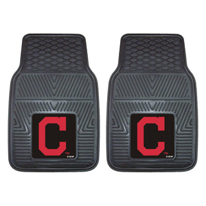 Cleveland Indians Car Mats Heavy Duty 2 Piece Vinyl - Logo Brands
