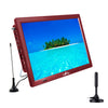Befree Sound beFree Sound Portable Rechargeable 14 Inch LED TV with HDMI, SD/MMC, USB, VGA, AV In/Out and Built-in Digital Tuner in Red - Factory Reconditioned