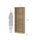Element Tall Wide 5 Shelf Bookcase, Oak Structure - Tvilum