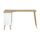 Diana 2 Drawer, 3 Shelf Desk, White/Oak Structure - Tvilum