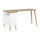 Diana 2 Drawer, 3 Shelf Desk, White/Oak Structure - Tvilum
