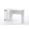 Whitman Desk with 3 Drawers, White - Tvilum