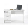 Whitman Desk with 3 Drawers, White - Tvilum