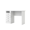 Warner Desk with 4 Drawers, White - Tvilum