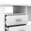 Warner Desk with 4 Drawers, White - Tvilum