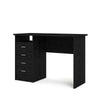 Desk with 4 Drawers Black Woodgrain - Tvilum