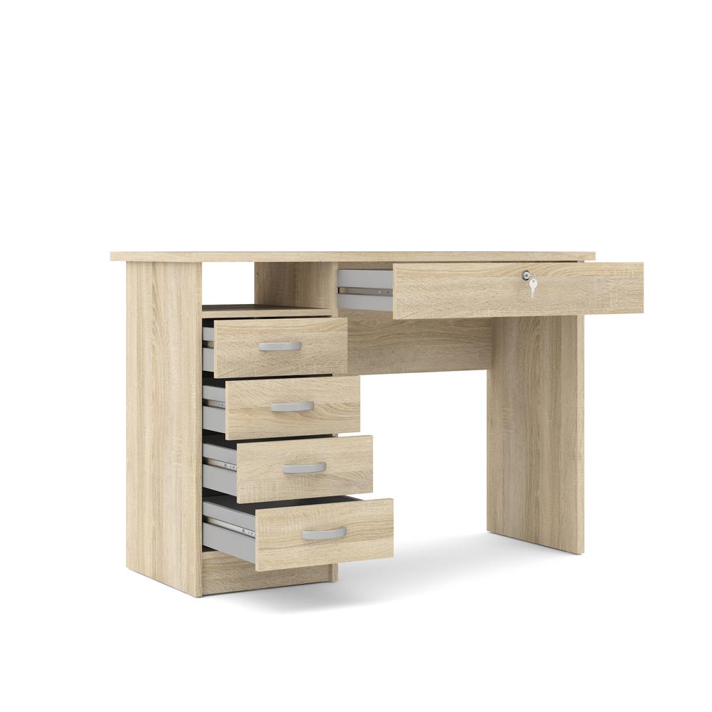 Walden Desk with 5 Drawers, Oak Structure - Tvilum