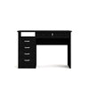 Desk with 5 Drawers Black Woodgrain - Tvilum