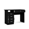 Desk with 5 Drawers Black Woodgrain - Tvilum