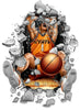 Oklahoma State Cowboys Decal Wallcrasher Basketball 11 Inch - Wallcrashers