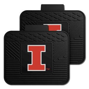 Fanmats - University of Illinois 2 Utility Mats 14''x17''