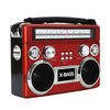 Supersonic SuperSonic Retro Rechargeable 3 Band Radio With Bluetooth and Flashlight in Red