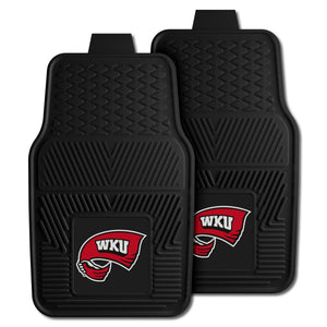 Fanmats - Western Kentucky University 2-pc Vinyl Car Mat Set 17''x27''