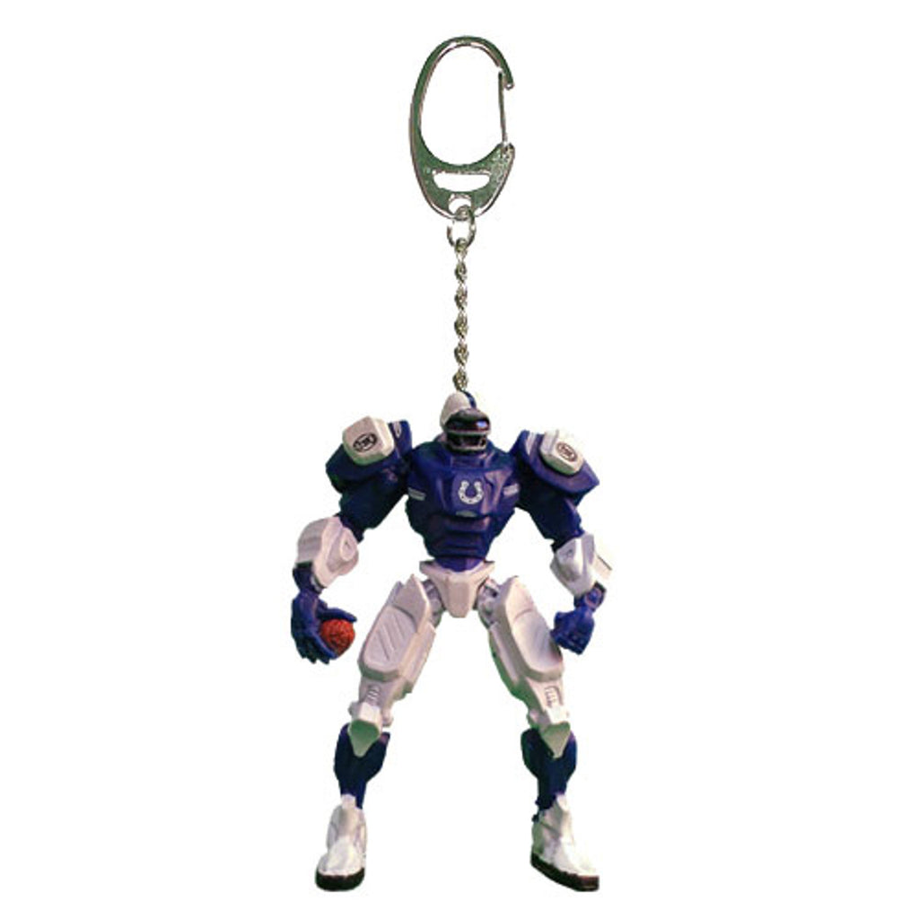 Indianapolis Colts Keychain Fox Robot 3 Inch Mini Cleatus CO - FanFave