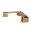 Planter Bench (2 bench + 3 planter box) - Anderson Teak