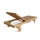 Capri Sun Lounger Adjusted Back & Side Tray - Anderson Teak