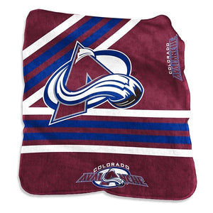 Colorado Avalanche Blanket 50x60 Raschel Throw - Logo Brands
