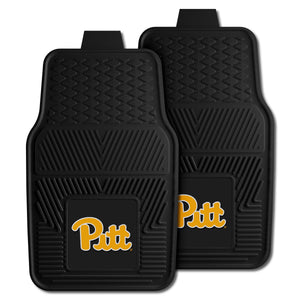 Fanmats - University of Pittsburgh 2-pc Vinyl Car Mat Set 17''x27''