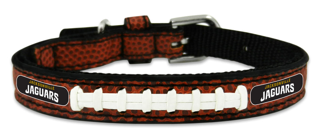 Jacksonville Jaguars Pet Collar Classic Leather Size Toy CO - Gamewear