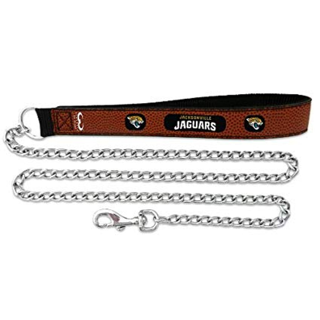 Jacksonville Jaguars Football Leather Leash - L - Gamewear