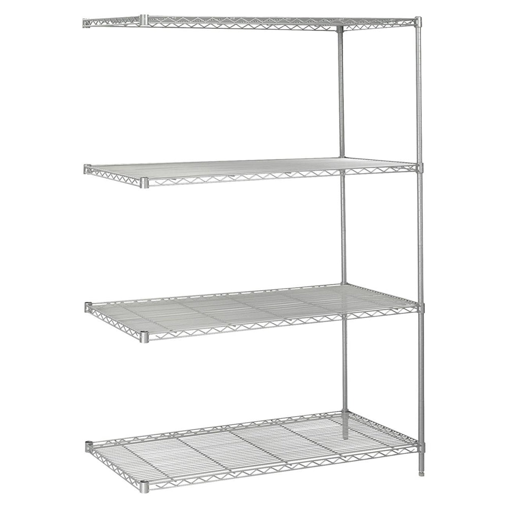 5295GR Add-On Kit - 48.0'' x 24.0'' x 72.0'' - 4 x Shelf(ves) - Metallic Gray - Safco