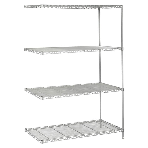 5295GR Add-On Kit - 48.0'' x 24.0'' x 72.0'' - 4 x Shelf(ves) - Metallic Gray - Safco