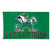 Notre Dame Fighting Irish Flag 3x5 Deluxe Style Leprchaun Design - WinCraft