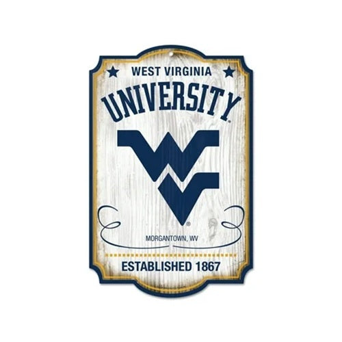 West Virginia Mountaineers Sign 11x17 Wood Retro - WinCraft