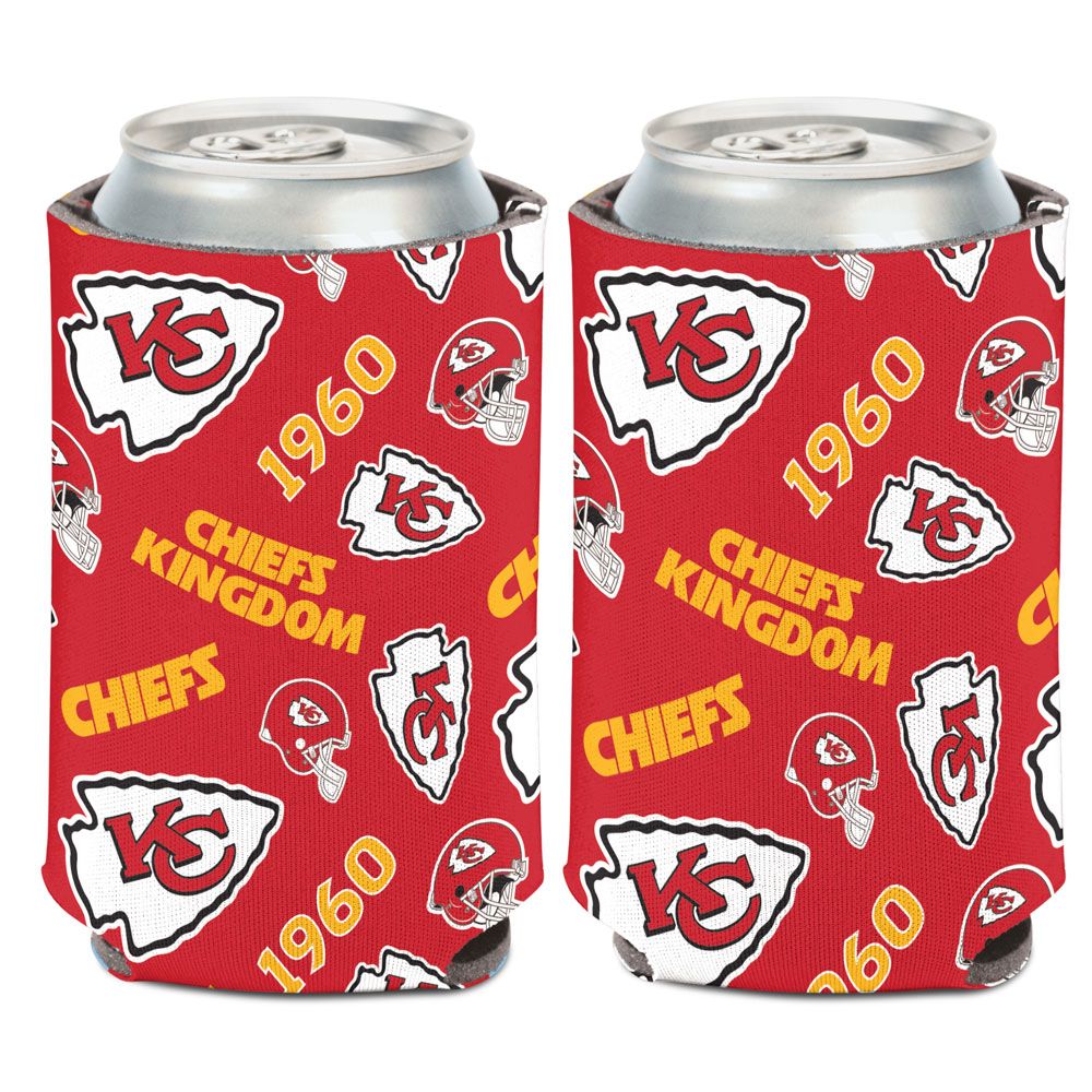 Kansas City Chiefs Can Cooler Scatterprint Design - WinCraft
