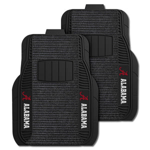Fanmats - University of Alabama 2-pc Deluxe Car Mat Set 21''x27''