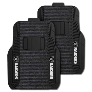 Fanmats - NFL - Oakland Raiders 2-pc Deluxe Car Mat Set 21''x27''