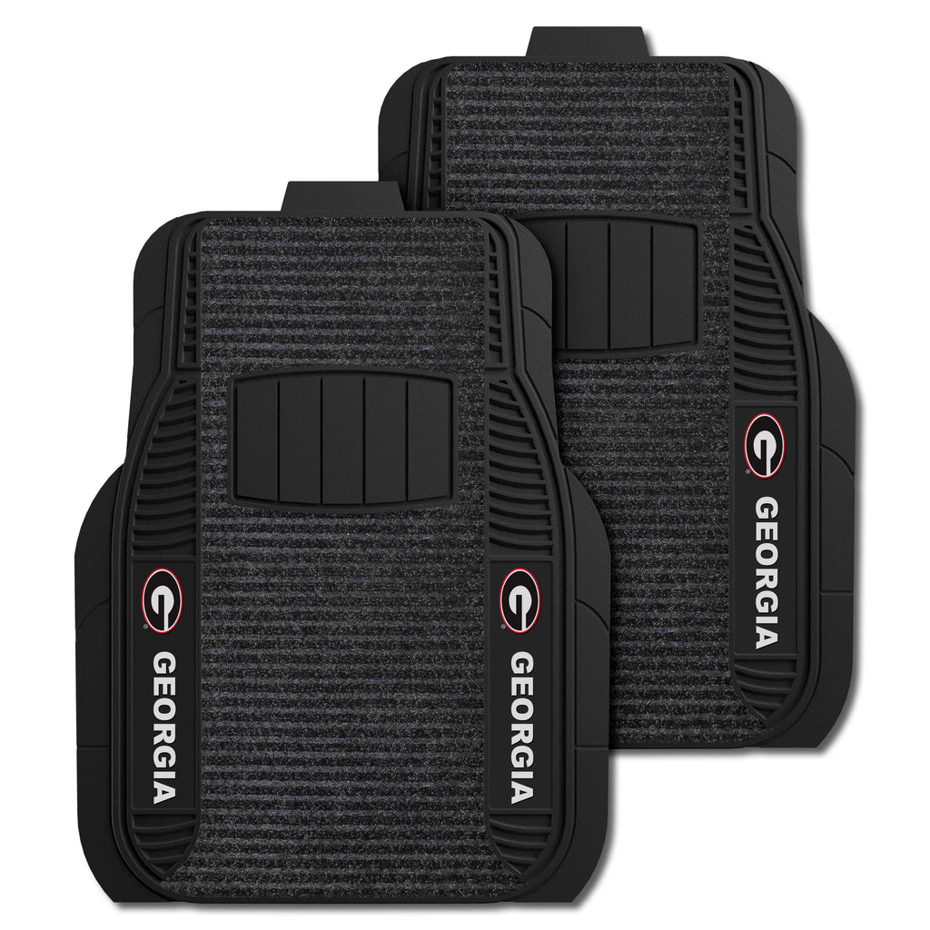 Fanmats - University of Georgia 2-pc Deluxe Car Mat Set 21''x27''