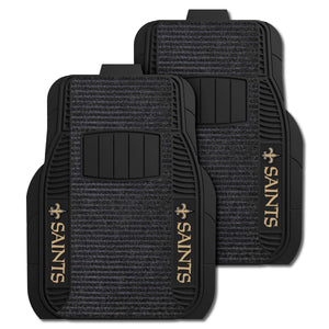 Fanmats - NFL - New Orleans Saints 2-pc Deluxe Car Mat Set 21''x27''