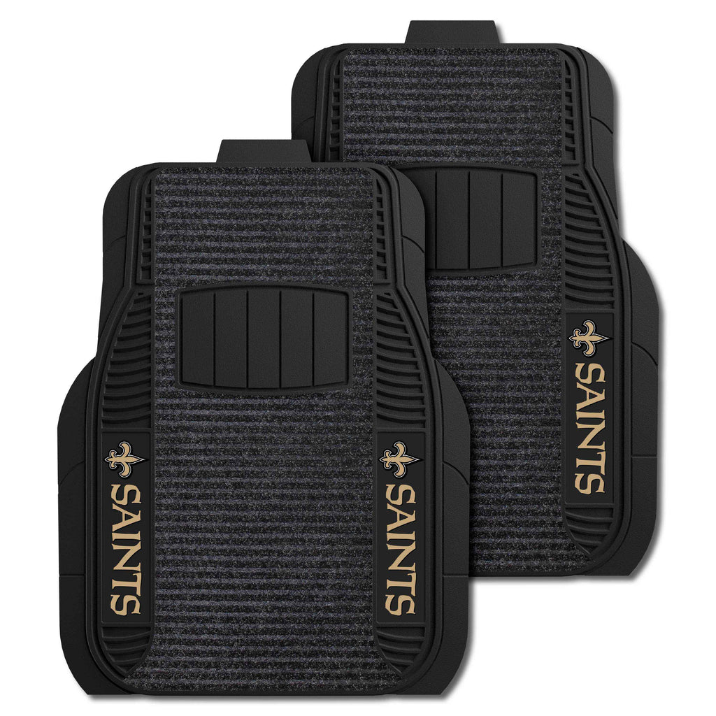 Fanmats - NFL - New Orleans Saints 2-pc Deluxe Car Mat Set 21''x27''