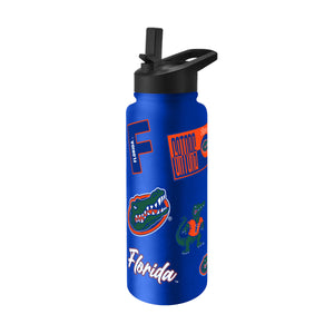 Florida Gators Quencher Bottle 34oz Stainless Steel Dreamweave - Logo Brands