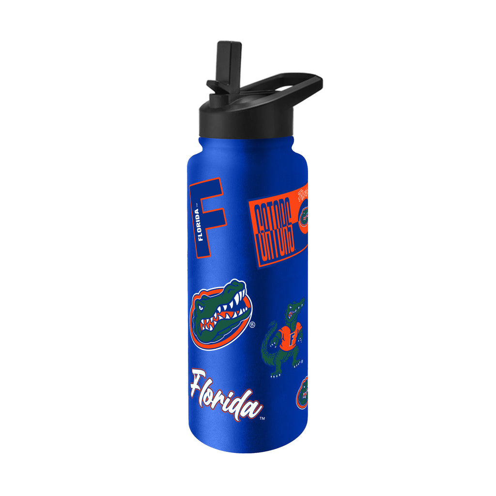 Florida Gators Quencher Bottle 34oz Stainless Steel Dreamweave - Logo Brands