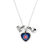 Chicago Cubs Necklace Charmed Sport Love Baseball - Aminco
