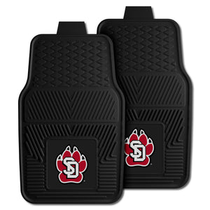 Fanmats - University of South Dakota 2-pc Vinyl Car Mat Set 17''x27''