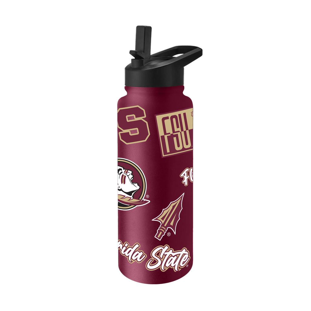 Florida State Seminoles Quencher Bottle 34oz Stainless Steel Dreamweave - Logo Brands