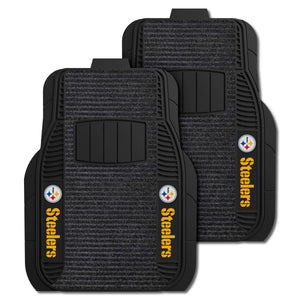 Fanmats - NFL - Pittsburgh Steelers 2-pc Deluxe Car Mat Set 21''x27''