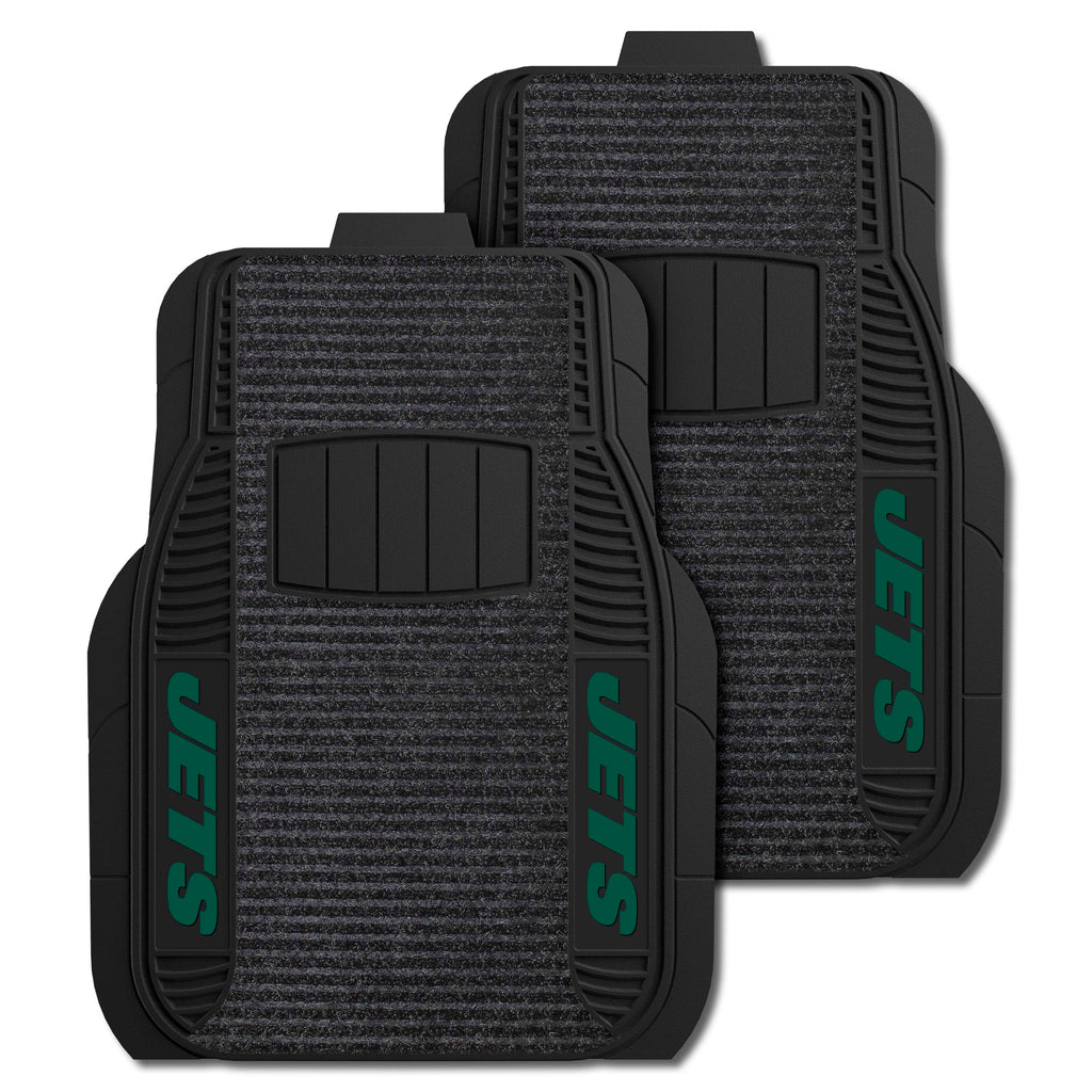 Fanmats - NFL - New York Jets 2-pc Deluxe Car Mat Set 21''x27''