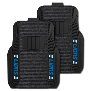 Fanmats - NFL - Detroit Lions 2-pc Deluxe Car Mat Set 21''x27''