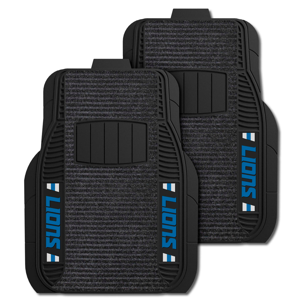 Fanmats - NFL - Detroit Lions 2-pc Deluxe Car Mat Set 21''x27''