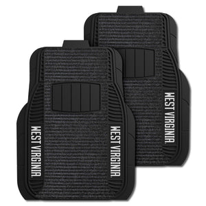 Fanmats - West Virginia University 2-pc Deluxe Car Mat Set 21''x27''