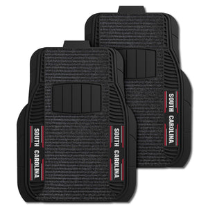 Fanmats - University of South Carolina 2-pc Deluxe Car Mat Set 21''x27''