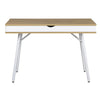 Modern Multi Storage Computer Desk with Storage. Color: Pine - Techni Mobili